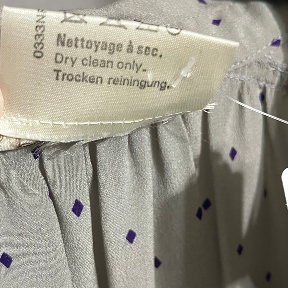 SOLD🌟Georges Rech Vintage Diamond Print Grey Purple Dress Sz-XL - Picture 11 of 12